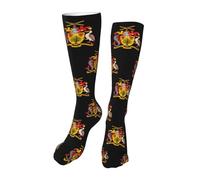 Calze A Compressione Coat Of Arms Of Barbados Calze Elastiche Classic Calzini Antiscivolo Antiscivolo Calzettoni Per Eescursionismo Passeggiate Trekking 40CM