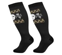 Calze a compressione da donna taglie forti 1 paio di maschere da clown triste