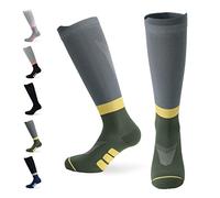 Calze a compressione di alta qualità per uomini e donne - Design premium sostenibile con compressione graduata per sport, corsa, ciclismo, sci, escursionismo, Prodotte nell'UE.