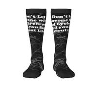 Calze A Compressione Don'T Let Anyone With Bad Eyebrows Tell You Shit About Life Calzini Antiscivolo Quotidiano Calzettoni Classic Calze Elastiche Per Escursionismo Campeggio Sport 50CM