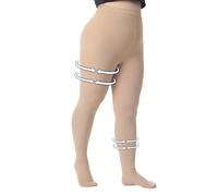 Calze a compressione extra larghe 4XL per donne e uomini, punta chiusa da 15 a 20 mmHg, calze a compressione graduate, vita ad alto supporto, tubo di supporto per edema, post-chirurgia