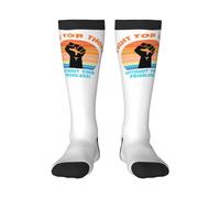 Calze A Compressione Fight For Those Without Your Privilege Calzini Sportivi Quotidiano Calzettoni Antiscivolo Calzini Antiscivolo Per Passeggiate Campeggio Sport 50CM