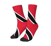 Calze A Compressione Flag Of Trinidad And Tobago Calze Sportive Funky Calzini Da Allenamento Antiscivolo Lunghe Calzinis Per Running Tennis Palestra 40 Cm