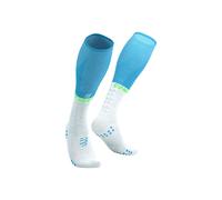 Compressport - Calzini leggeri - Full Socks Oxygen Norse Blue/Neon Green - Taglia 35-38
