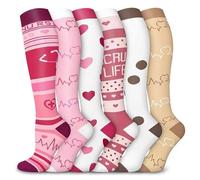 Calze A Compressione Graduata, Calze Compressione Graduata Per Uomo E Donna, Gambaletti 6Paia Calzini Elastiche Antitrombo Sportive Socks Lipedema Pallavolo Vene Varicose Calzettoni Calcio