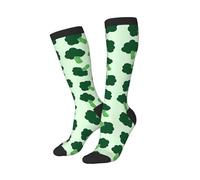 Calze A Compressione Happy Broccoli Calzini Sportivi Quotidiano Calzettoni Antiscivolo Calzini Antiscivolo Per Eescursionismo Trekking Passeggiate 40CM