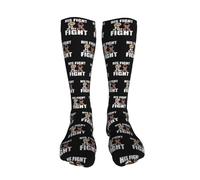 Calze A Compressione His Fight Is My Fight Autism Awareness And Support Calze Elastiche Traspiranti Calzini Sportivi Classic Calzettoni Per Campeggio Trekking Eescursionismo 40CM