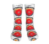 Calze A Compressione I Survived Hurricane Ian Calze Sportive Morbidi Calzinis Da Corsa Classici Calzini Da Allenamento Per Running Calcio Ciclismo 40 Cm