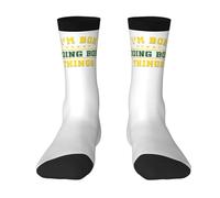 Calze A Compressione I'M Bob Doing Bob Things Birthday Funny Calze Elastiche Traspiranti Calzini Sportivi Quotidiano Calzettoni Per Campeggio Trekking Passeggiate 40CM