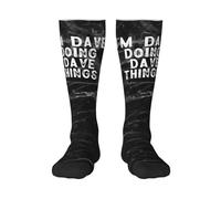 Calze A Compressione I'M Dave Doing Dave Things Calze Elastiche Classic Calzini Antiscivolo Quotidiano Calzettoni Per Passeggiate Campeggio Trekking 40CM