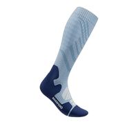 Bauerfeind Sports - Women's Outdoor Merino Compression Socks - Calze tecniche a compressione EU 43-46 - S: 32-36 cm blu/grigio