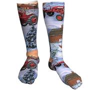 Calze A Compressione International Harvester Farmall Tractor Sportive Running Calzini Moda Classici Calze Per Attività Sportiva, Per Ciclismo, Camminata, Tempo Libero, 50cm