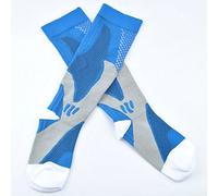 Calze A Compressione Leggings Per Sport All'Aria Aperta S/M Blu * 3 Coppie