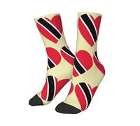 Calze A Compressione Love Trinidad And Tobago Flag Calzini Da Allenamento Divertente Calze Sportive Casuale Calzinis Da Corsa Per Tennis Calcio Running 40 Cm