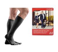 Calze a compressione medicali al ginocchio a punta chiusa - Classe II 23-32 mmHg - Calze elastiche contenitive contro vene varicose, gonfiore e gambe stanche