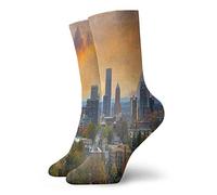 Calze A Compressione Oregon City Of Portland In Autumn Season Downtown And Business District Urban Photography Lunghe Calzinis Divertente Equipaggio Calzes Classici Calzinis Da Corsa 40 Cm