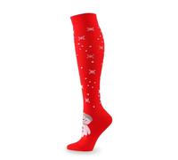 Calze a Compressione per Donna Uomo Calze Natalizie Unisex Divertenti Fantasia Colorati Termiche Compressione Graduata per Sport Jogging Corsa Calcio Medici, Regali Natale
