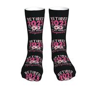 Calze A Compressione Retired 2023 Not My Problem Anymore Calze Sportive Divertente Lunghe Calzinis Classici Calzini Da Allenamento Per Ciclismo Tennis Calcio 40 Cm