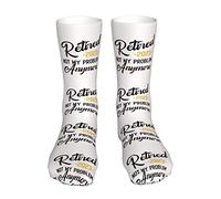 Calze A Compressione Retired 2023 Not My Problem Anymore Calzinis Da Corsa Traspiranti Calze Sportive Divertente Calzini Da Allenamento Per Tennis Calcio Running 40 Cm