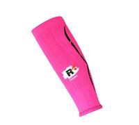 Calze a compressione sport per Uomo e Donna Senza Base con Waden taping Gambali, per corsa jogging ciclismo Step Aerobica prestazioni Resistenza, circolazione del sangue e recupero., rosa fluo, L