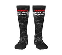 Calze A Compressione Teammate Because Badass Is Not A Job Title Calzini Sportivi Quotidiano Calzettoni Antiscivolo Calze Elastiche Per Campeggio Escursionismo Passeggiate 50CM