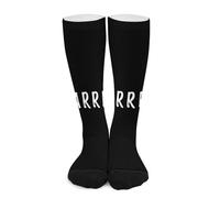 Calze a compressione Warrior per la consapevolezza della sindrome dell'intestino irritabile per donne e uomini, calze alte per la corsa e i viaggi Calze a compressione per uomo e donna, modello a gam