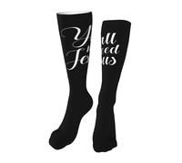 Calze A Compressione Y'All Need Jesus Calze Elastiche Classic Calzini Sportivi Antiscivolo Calzettoni Per Campeggio Sport Escursionismo 50CM