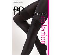 Calze A Maglia Pretty Polly Per Donna Con Finta Calza Sopra Il Ginocchio Nere