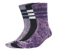 adidas - 3 Stripes Cushioned Crew Stone Wash 3-Pack - Calze casual EU 43-45 - L lilla