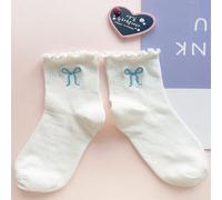 Calze a mezza gamba azzurre ricamate in stile Y2K con fiocco per donne SHEIN X New Lab SHEIN X potenzia la creatività fornendo a stilisti, artisti e marchi un accesso senza precedenti alla nostra cate