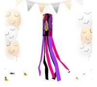 Calze a per Halloween, calze a Ghost - 39 pollici Ghost Windsocks Decorations | Wind Sock Includes Lanyard | No Assembly Required for Lawns Bar Haunted Houses Backyard Yard Garden