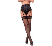 Calze a Rete con Pizzo Livco Corsetti Aufdaria - Nere S/M