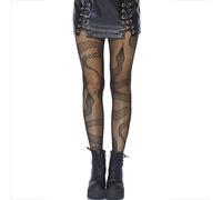 Calze a Rete con Stampa Serpente Leg Avenue - Nere