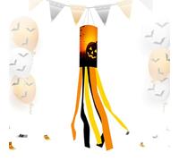 Calze a vento per Halloween, calze a vento Ghost - 39 pollici Ghost Windsocks Decorations | Wind Sock Includes Lanyard | No Assembly Required for Lawns Bar Haunted Houses Backyard Yard Garden