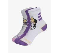 ADIDAS DISNEY MINNIE MOUSE SOCKS White / Active Purple / Light Grey Heather 25-27