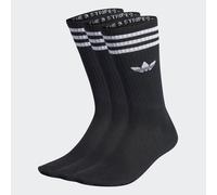 CALZE ADIDAS ORIGINALS UOMO DONNA 3S IL5015 NERO BLACK SOLID CREW 3 PACK TRIPACK