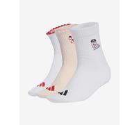 Calze adidas stampate rosa bianco (3 paia) - XL