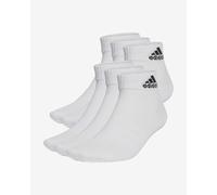 adidas Unisex - Adulto Thin and Light Sportswear Ankle Socks 6 Pairs, White/Black, 10.5-12.5