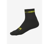 Alé Cycling Calze da ciclismo Logo Q-Skin 12 cm Nero/Giallo fluo EU 36-39