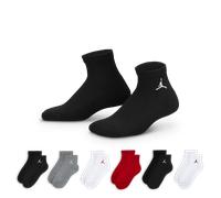 Calze alla caviglia Jordan Everyday Essentials - Ragazzo/a (6 paia) - Rosso 9-11