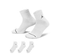 Jordan Everyday Cushioned Ankle 3 Pack unisex Calze - Bianco - Foot Locker White 35 - 38