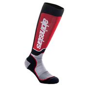 Calze Alpinestars MX Plus - Ideali per Motocross NERO GRIGIO ROSSO (1215) - T...