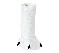 Calze Alte Bambino Autunno e Inverno donna e uomo top stivale orsacchiotto pantofole per la casa pavimento interno mantenimento caldo Stivali Da Pioggia Per Le Donne Impermeabili Liquidazione, bianco