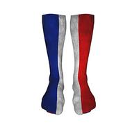 Calze alte fino alla coscia Bandiera della Francia Calze a compressione sopra il ginocchio Calze lunghe alte al ginocchio per donna uomo
