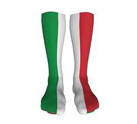 Calze alte fino alla coscia Bandiera d'Italia Calze a compressione sopra il ginocchio Calze lunghe al ginocchio per donna Uomo Natale Halloween