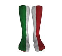 Calze alte fino alla coscia Bandiera d'Italia Calze a compressione sopra il ginocchio Calze lunghe al ginocchio per donna Uomo Natale Halloween