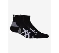 ASICS 2ppk Cushion Run Quarter Sock Performance Black / Performance Black Unisex Size I