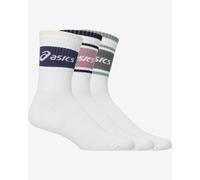 Calze ASICS Logo Crew (3 paia) bianco blu rosa verde - L