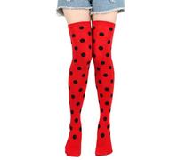 Calze autoreggenti nere con fiocco Dress Up Props COS Dots Knee Socks