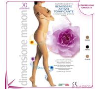 Calze autoreggenti riposanti Manon 70 den compressione graduata